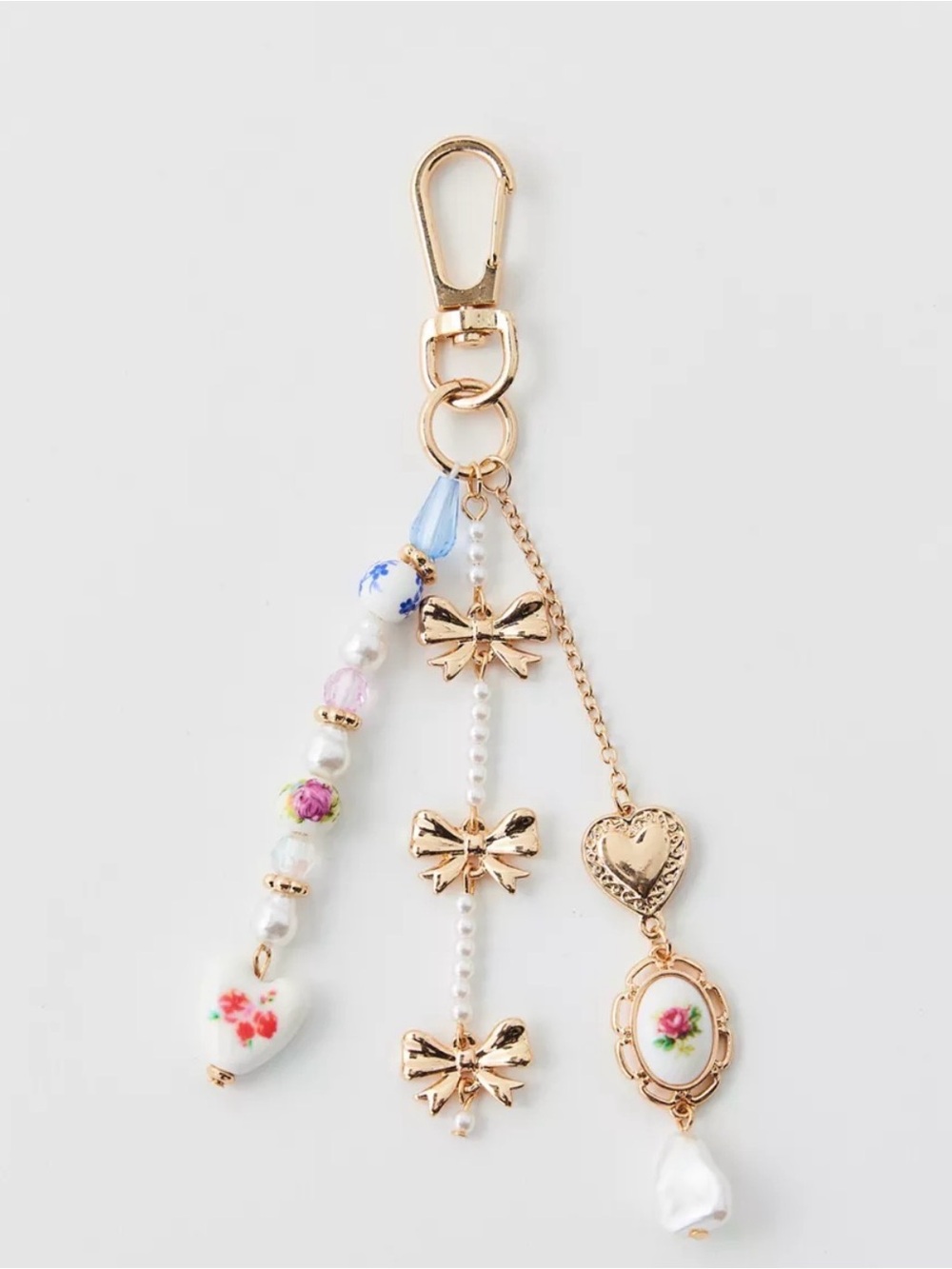 Kimchi Blue keychain with dangling charms, Urban Outfitters